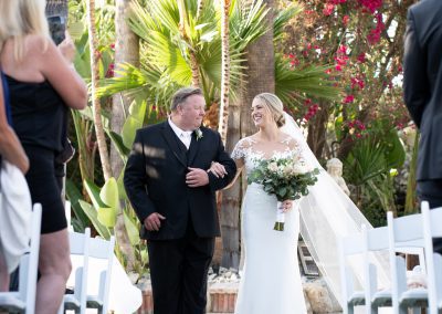 rancho de las palmas outdoor wedding ceremony